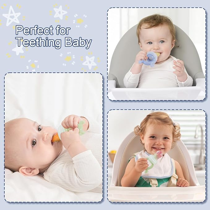 KingKam Baby Breastmilk Popsicle Molds & Baby Fruit Feeder, Baby Food Freezer - Image 7