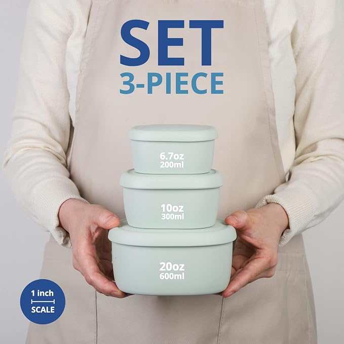 BLUE GINKGO Nesting Silicone Containers - Image 4