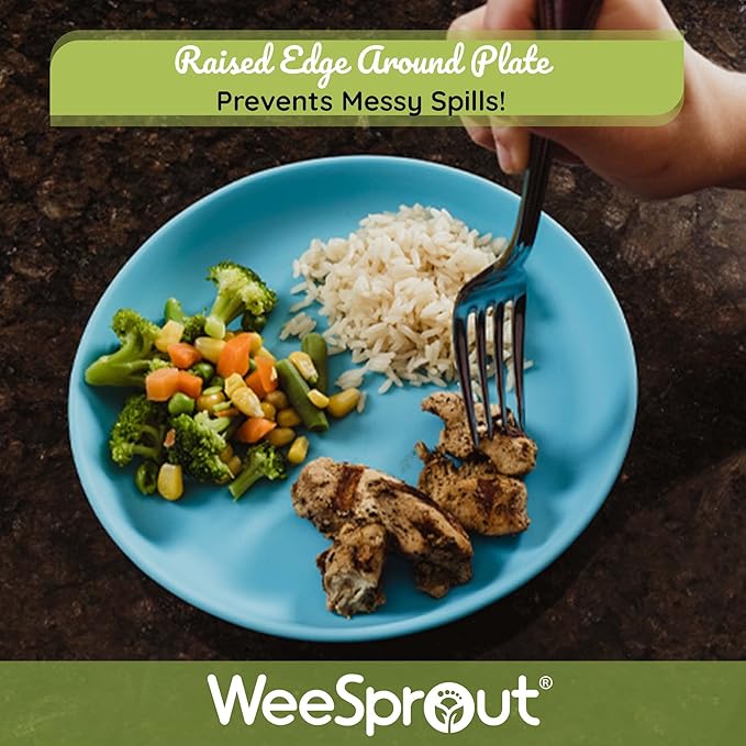 WeeSprout Baby & Toddler Non-Suction Plates - Image 5