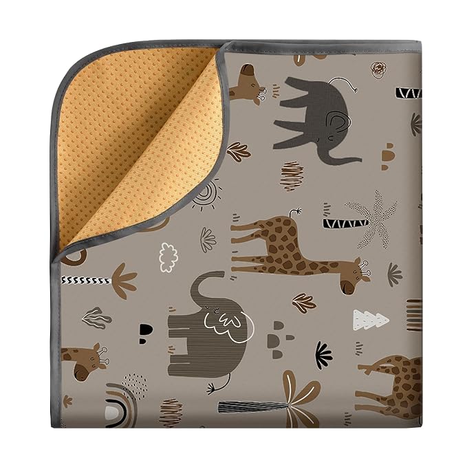 Blissful Diary Baby Splat Mat for Under High Chair, 50.4 x 50.4 Inch Wipeable - Image 8