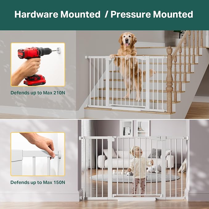 Cumbor 29.7"–51.5" Extra Wide Baby Gate - Image 6
