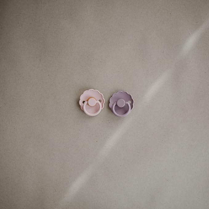 FRIGG Daisy Natural Rubber Baby Pacifier | Made in Denmark | BPA-Free 2-Pack - Image 4