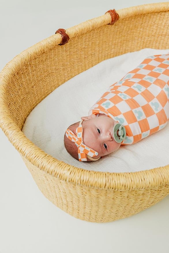 Copper Pearl Large Premium Knit Baby Swaddle Receiving Blanket 'Mickey Mouse - Image 2