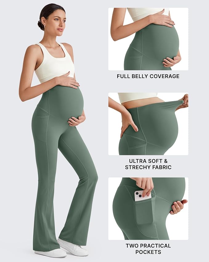 G4Free BareFeel Maternity Flare Leggings - Image 3