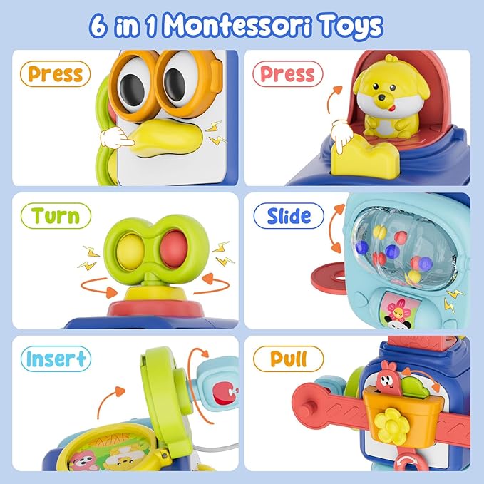 Montessori Toys for 1 Year Old, Sensory Toys for Toddlers 1-3, Baby Travel - Image 3