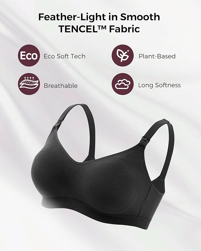 Momcozy Hands-Free Pumping Bra, Wireless & Seamless HF010 Breast Pump Bra - Image 4