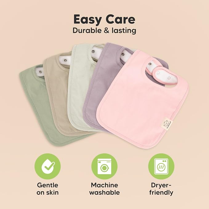 KeaBabies 8-Pack Organic Baby Bibs - Image 7