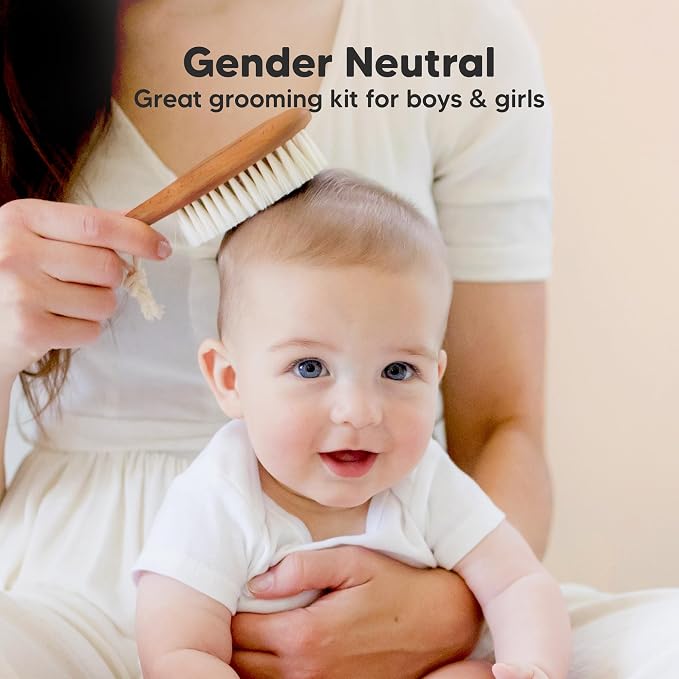 Wooden Baby Hair Brush - Image 8