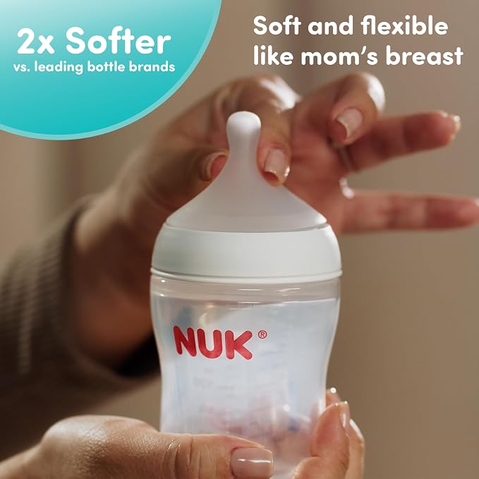 NUK Perfect Match Slow Flow 2-in-1 Natural and Anti-Colic Bottle, 4 Pack - Image 4