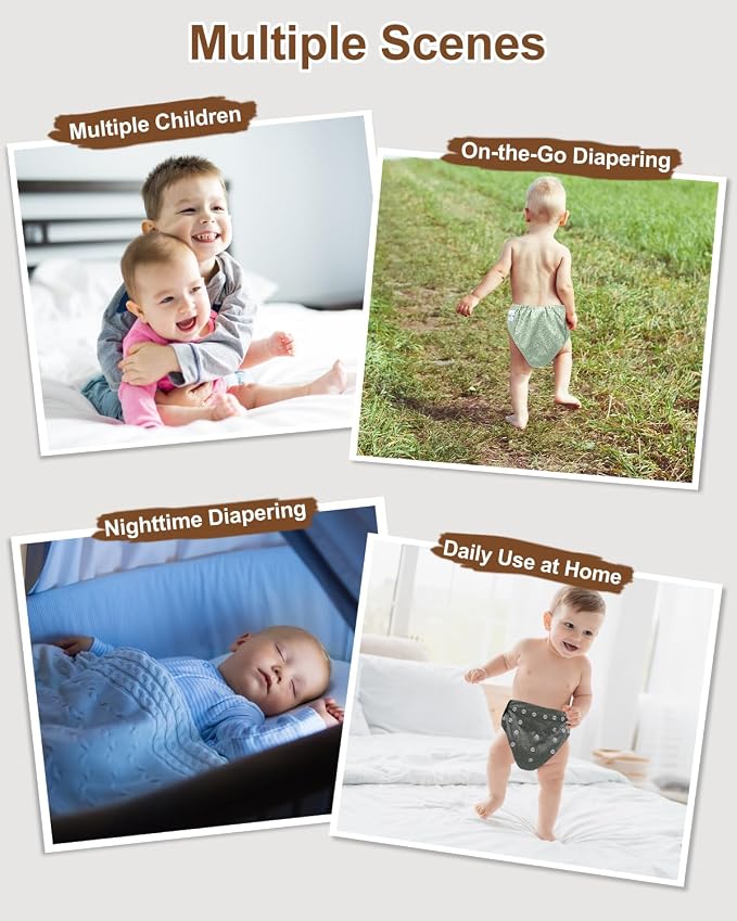 babygoal Reusable Charcoal Cloth Diapers - Image 6