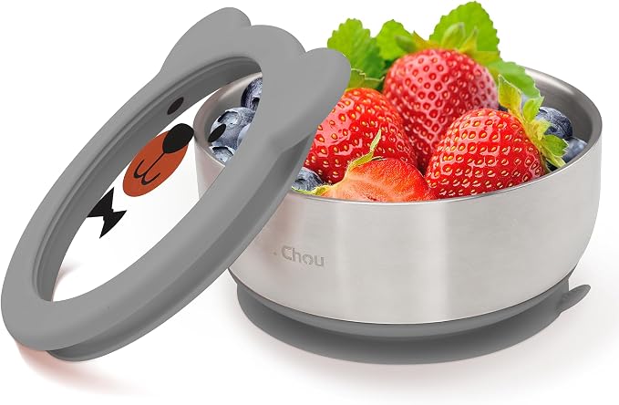 BPA-Free 100% Food-Grade Stainless Steel Baby Bowls by MrsChou