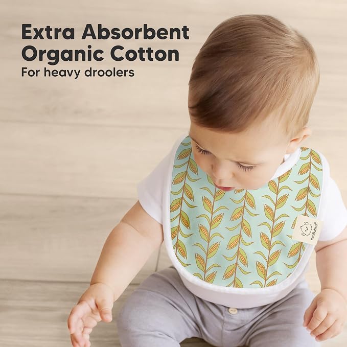 8-Pack Organic Baby Bibs for Boys, Girls - Image 5