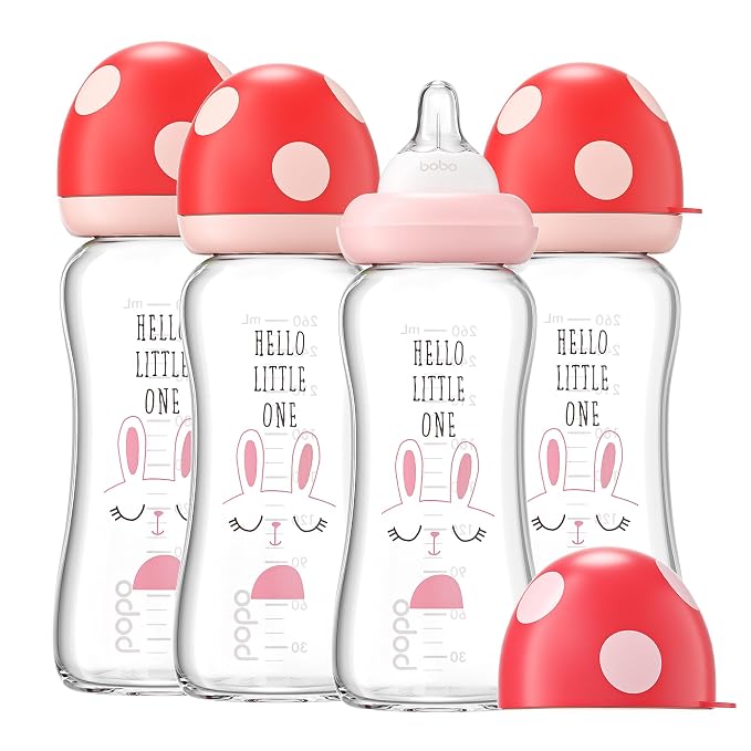 YOHKOH Natural Glass Baby Bottle by Home
