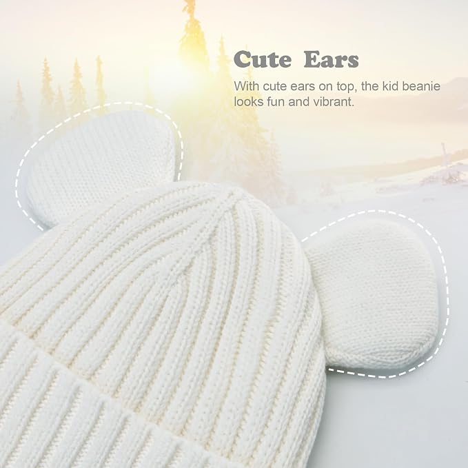 Toddler Boy Winter Beanie Baby Knit Hat Warm Girl Beanies Newborn Cute Hats - Image 3
