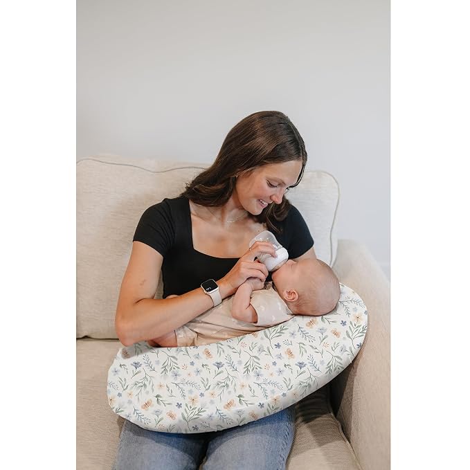 Konssy 2 Pack Nursing Pillow Covers, Stretchy and Soft Nursing Cover - Image 2