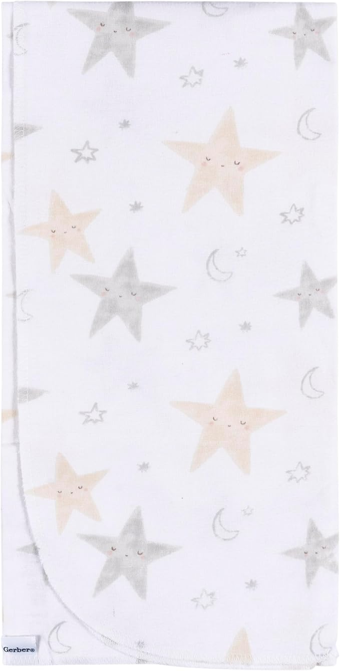 Gerber Unisex Baby 100% Cotton Flannel Receiving Blankets 30x30 Inches - Image 4