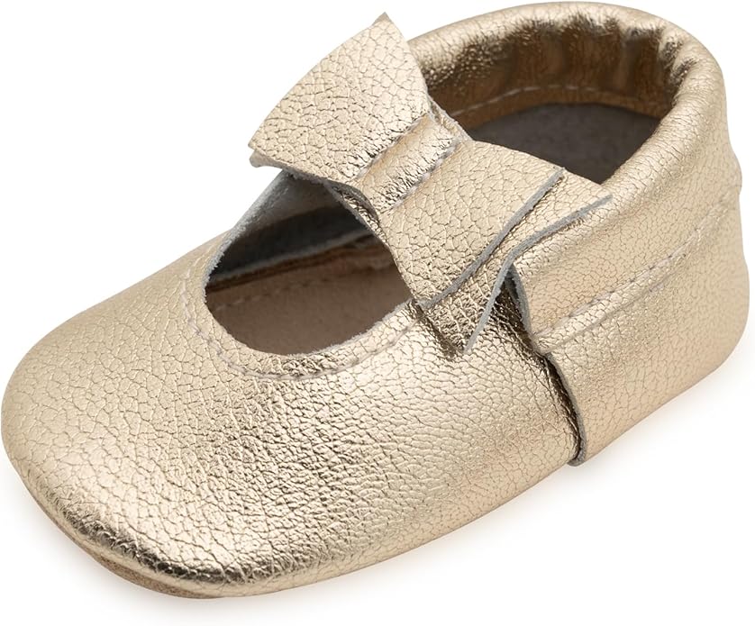 BirdRock Baby Bow and Knot Moccasins by BirdRockBaby