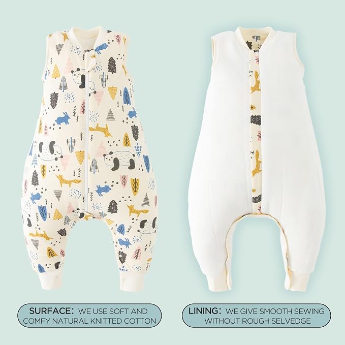Duomiaomiao 2.5 TOG Toddler Sleep Sack 6-12 Months 100% Cotton Winter Baby - Image 4