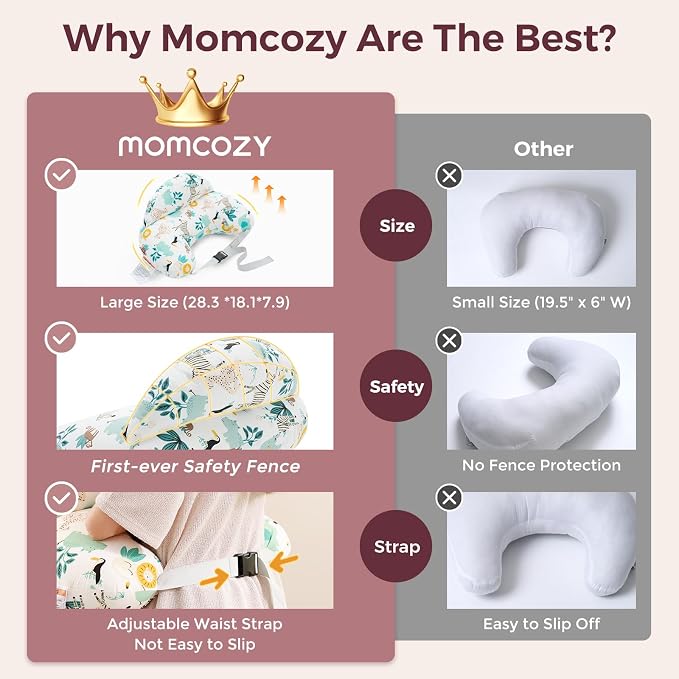 Momcozy Pioneering Safety Fence Nursing Pillow - Image 7
