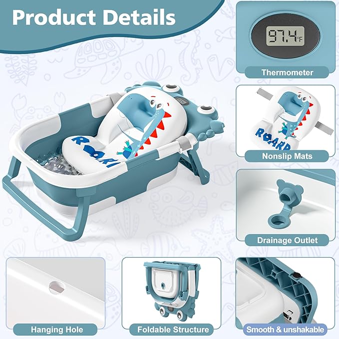 Collapsible Baby Bathtub for Newborns - Image 2