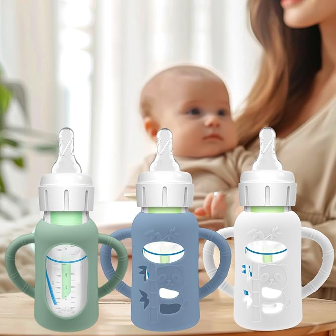 3 Pack Silicone Sleeves for Dr. Brown's Glass Baby Bottles - Image 6