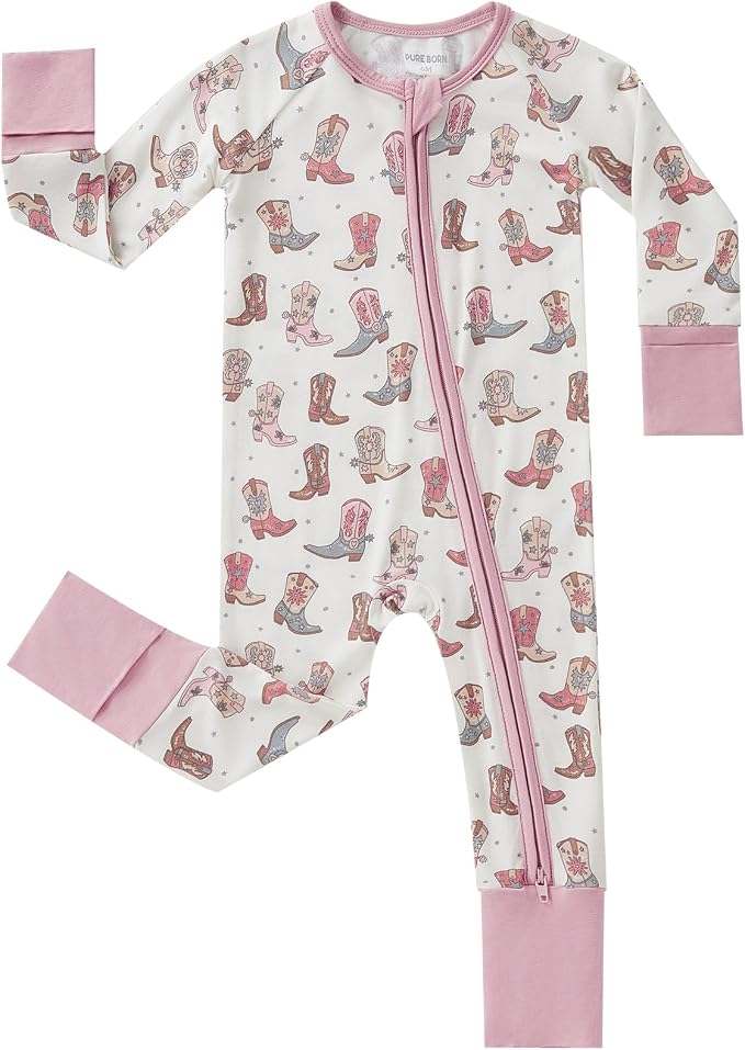 pureborn Baby Infant Boys Girls Sleeper Snug Fit Viscose from Bamboo Pajamas by pureborn