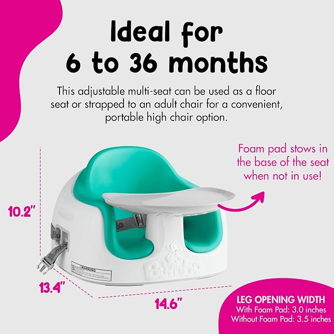 Bumbo 2 Pack 3-in-1 Multi-Seat for 6 to 36 Months, Travel Baby Feeding and Play - Image 4