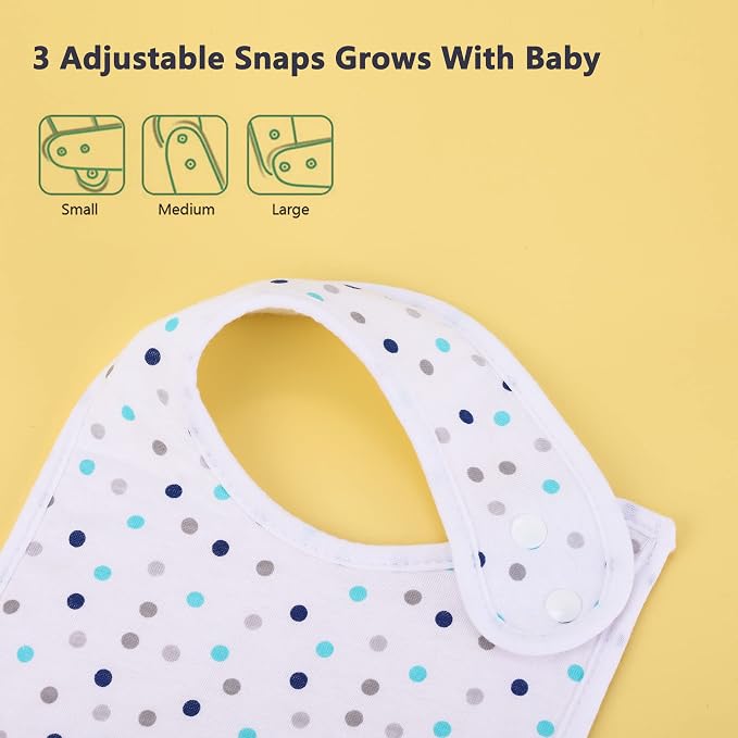 Baby Bibs Soft and Absorbent Organic Cotton Bandana Drool Bibs Set - Image 4
