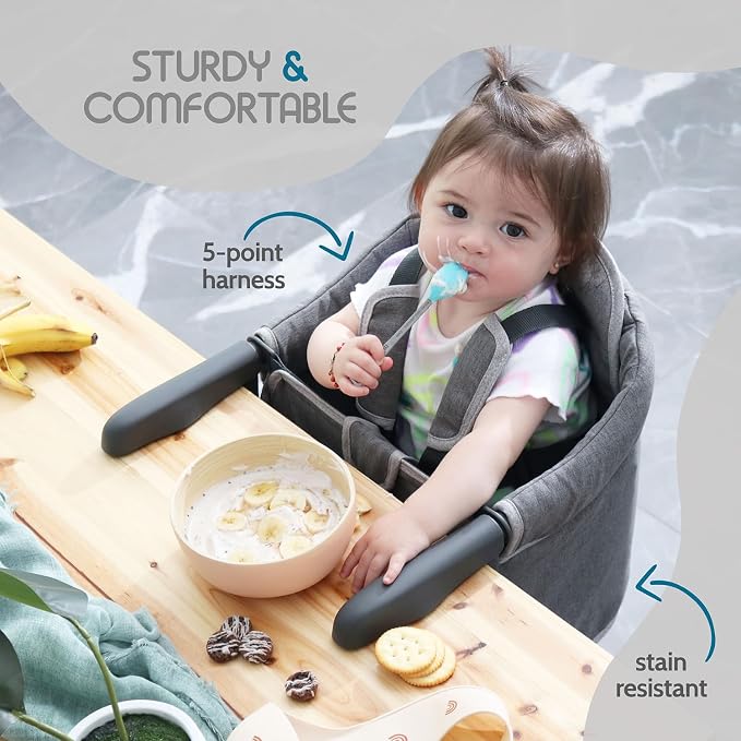Tinybow Hook On High Chair for Baby, High Chair That Attaches to Table - Image 4