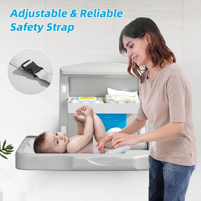 Fold-Down Baby Changing Diaper Station - Image 2