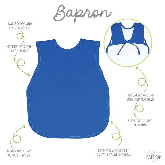 BapronBaby Minimalist Royal Blue Bapron - Image 2