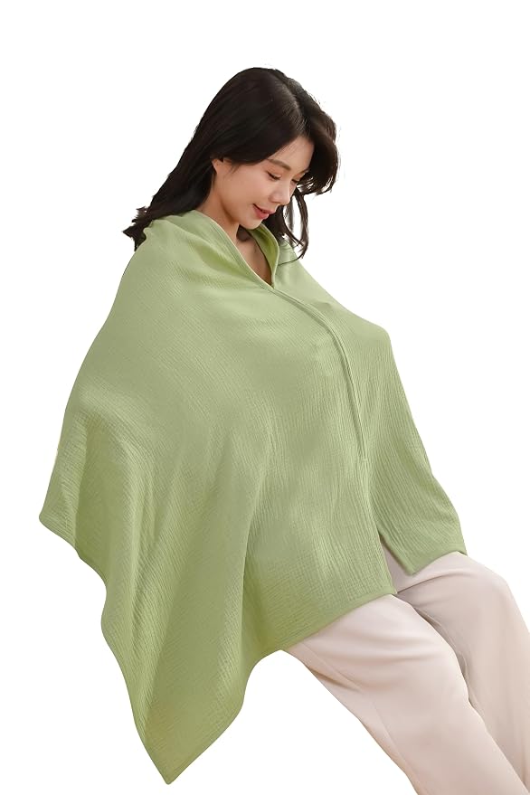 2-Pack Nursing Covers for Breastfeeding, 100% Organic Cotton Muslin - Image 6