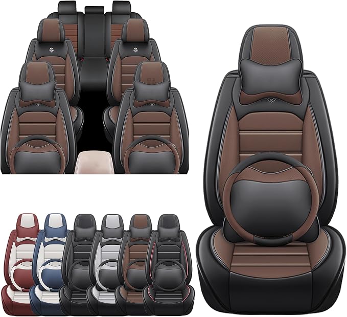 JOJ Car Seat Cover Fit for Toyota Highlander 2001-2025, 7 Seat Car Seat Cover by JOJ