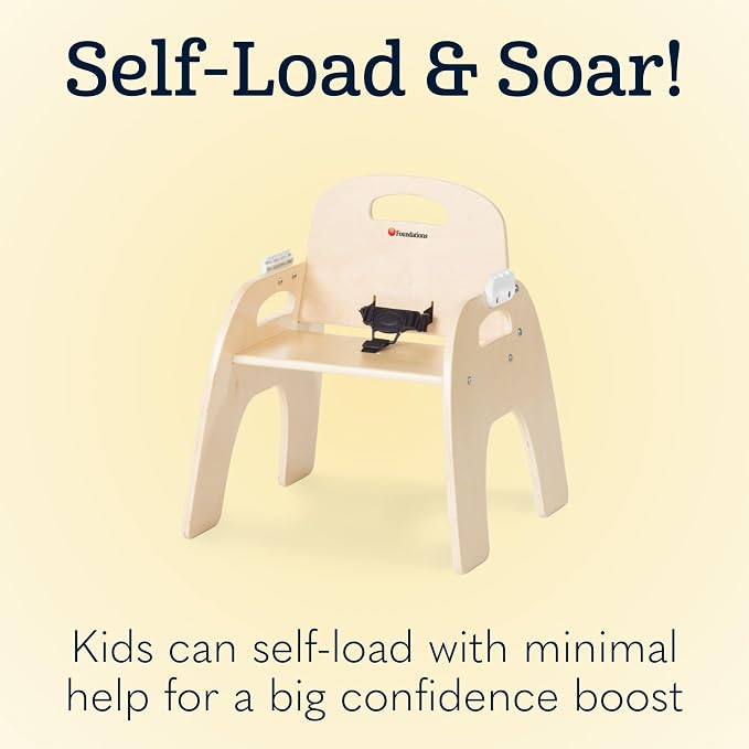 Foundations Easy Serve 7" Wood Feeding Chair - Image 5