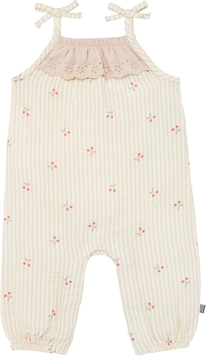 Modern Moments by Gerber baby-girls Self Eyelet Ruffle Long Leg Romper by ModernMomentsbyGerber