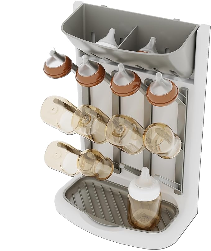 IEEK Baby Bottle Drying Rack, Space Saving Countertop Drying Rack by IEEK