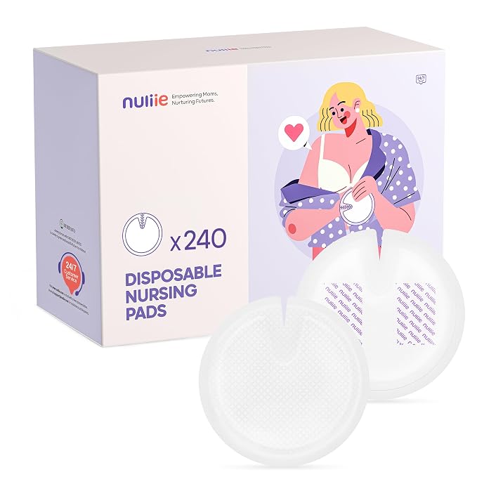 Nuliie Super Absorbent & Featherlight Disposable Nursing Pads 240 Count by nuliie