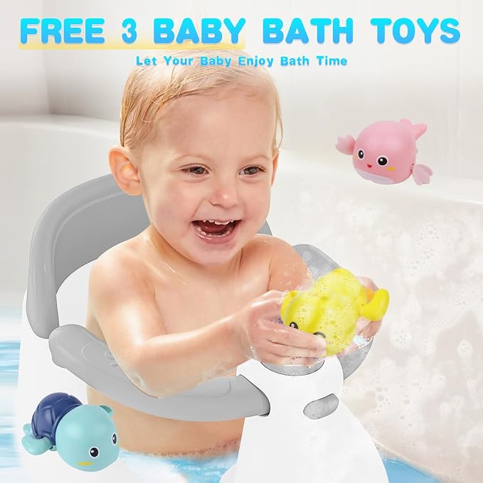 Baby Bath Seat for Babies 6 Months & Up, Bath Seats for Babies Sitting Up - Image 6