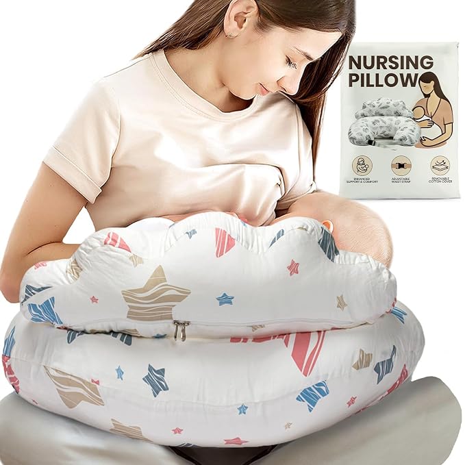 PILLANI Nursing Pillow for Breastfeeding & Bottle Feeding, Original Breast by Pillani