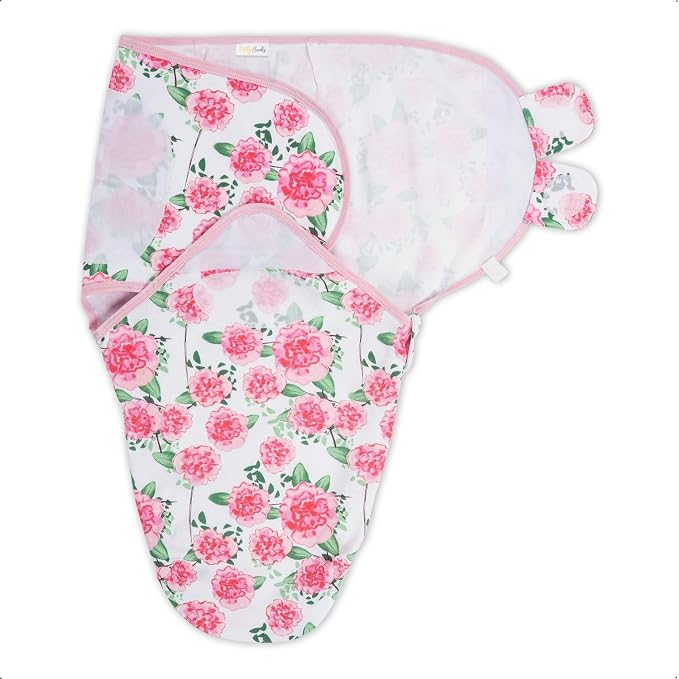 LollyBanks Swaddles 100% Organic Cotton Baby Girl Essentials, 0-3 Months by LollyBanks