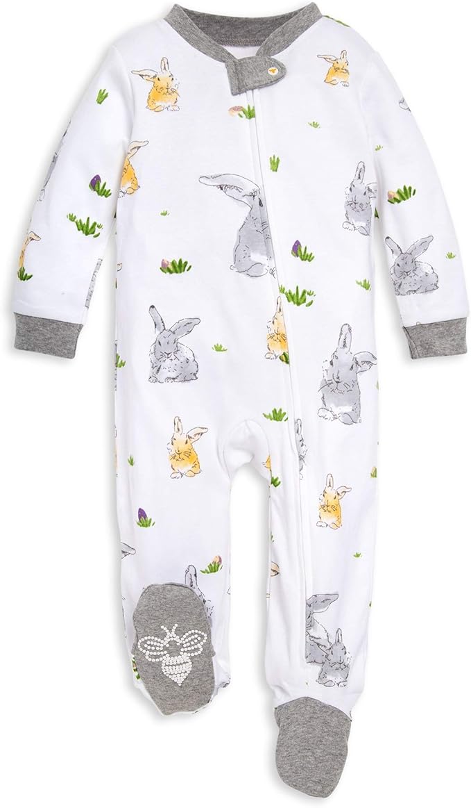 Burt’s Bees Baby Boys' One-Piece Sleep and Play 100% Organic Cotton PJs by BurtsBeesBaby