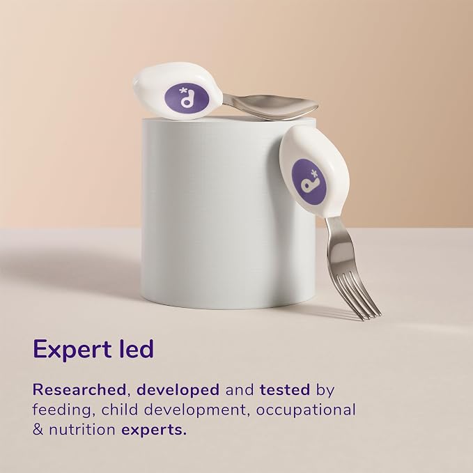 doddl Toddler Utensils, Ergonomic Fork and Spoon Set - Image 7
