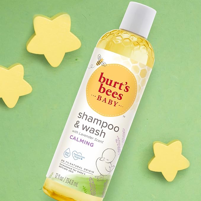 Burt's Bees Baby Shampoo & Wash, Calming Tear Free Baby Soap, 12 Fl Oz - Image 7