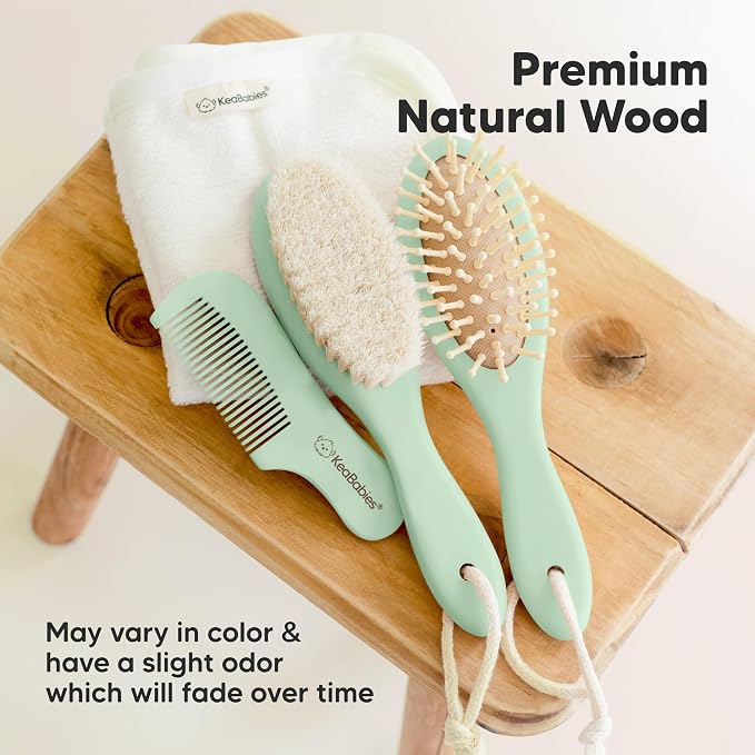 Wooden Baby Hair Brush - Image 7