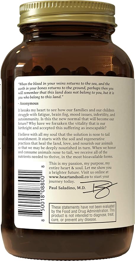HEART & SOIL - Grass-Fed Bone Marrow and Beef Liver Supplement – 3000mg - Image 3