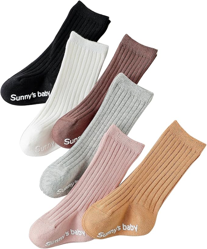 Zumou Toddler Knee High Socks Non Slip Anti Skid Baby Boy Girls Seamless Long - Image 6