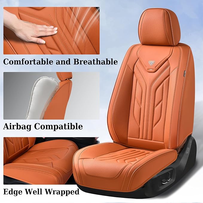 Coverado Car Seat Covers Full Set, Automotive Seat Covers Car Seat Protector - Image 3