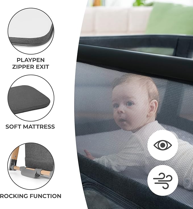 Kinderkraft Sofi Portable Travel Crib - Image 6