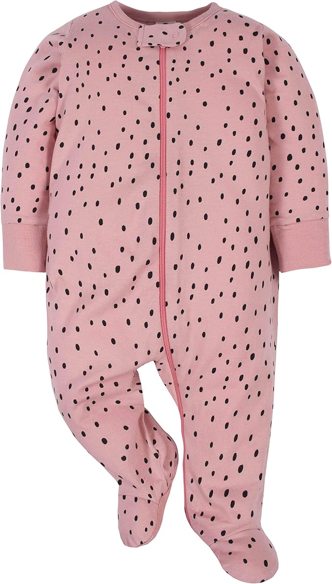 Gerber Baby Girls 4 Pack Sleep 'N Play Footie - Image 4