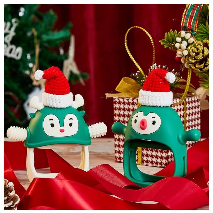 Smily Mia Baby Christmas Stocking Stuffers, Baby Teething Toys丨Penguin Teether - Image 2